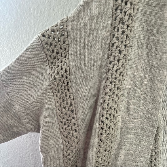 Sundance Light Grey Open Front Knit Cardigan Size XL - Picture 10 of 16